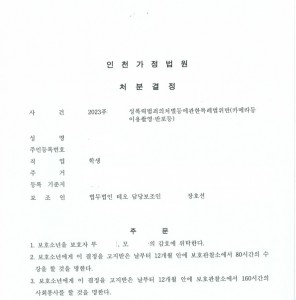 성폭력범죄(카메라등 이용 촬영) 비교 사례