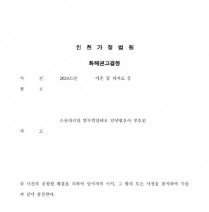 이혼에 따른 위자료, 재산분할 등 승소